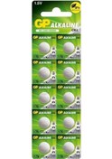 Resim Gp Lr 44-a 76-ag13-düğme Pil 1.5 Volt-10 Lu Kart 