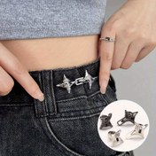 Resim 1 Çift 2 Adet), Pantolon Bel Ayarçığı, Gece Gökyüzü Yıldızları Bel Klipsi, Moda Kot Sabit Bel Tokası, Ayrılabilir ve Yeniden Kullanılabilir Düğme İğneleri, Gevşek Kot Etek Elbise Kadın Kız Aksesuarları 