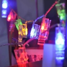 Resim Ozcmax Renkli Işıklı Mandallı Fotoğraf Albümü 10 Lu - Rgb 