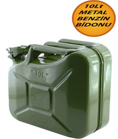 Resim NUBLADO BRO Metal Benzin Bidonu 10 Litre Akaryakıt Mazot Taşıma Doldurma Depolama Bidonu Dayanıklı Bidon. 