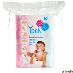Resim İpek Maxi Bebek Temizleme Pamuğu 60 Adet 