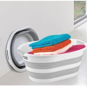 Resim Ahir Ticaret Katlanır Çamaşır Sepeti 38 Lt.-Gri Diğer 
