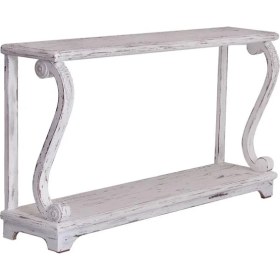 Resim Doku Concept Beyaz Eskitme Ahşap Konsol 138CM 