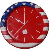 Resim Üniversal Kaydırmaz Ped Amerikan Bayrağı Saat 