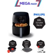 Resim 7.3l Yağsız Fritöz, Izgara, Pişirici ve Kahvaltı Paketi Beyaz 