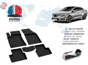 Resim Renault Megane 4 Sedan 4D Havuzlu Paspas Sol Kulaklı Bagaj Havuzu Seti 2016 ve Sonrası 