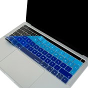 Resim McStorey Macbook Pro Klavye Kılıfı Türkçe Q Baskı A1706 A1989 A2159 A1707 A1990 ile Uyumlu Ombre 