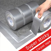 Resim Süper Güçlü Gümüş Halı Bantı - Su Geçirmez, Yüksek Yapışkanlı Zemin Bantı Ev Dekoru İçin, 10 Metrelik Rulo, Dekoratif Bantlama | Modern Dekor | Dayanıklı Yapışkan 