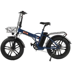 Resim Fold F Standart 500 Watt Katlanır Elektrikli Bisiklet Lacivert Nfc Özellikli 48v 10,4 Ah Batarya 