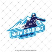 Resim Hbg71 Snowboarding Yazili Etiket 