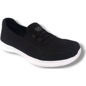 Resim Black Sea 575-25 Anorak Slip On Anatomik Kadın Sneaker Siyah Beyaz Siyah 