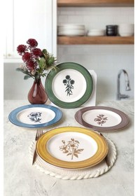 Resim Keramika Floral Essence Servis Tabağı 28 Cm 4 Adet 22889-91-92 Çok Renkli 