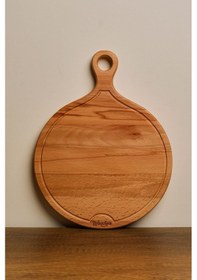 Resim Ahşap Kesme Tahtası - Ahşap Sunum Tahtası - Ahşap Servis Tahtası - Anneler Günü Hediyesi 38x29 Cm Ahşap 