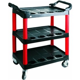 Resim Nt Tools Nttc01 3 Raflı Plastik Alet Takım Taşıma Arabası 1 Adet 