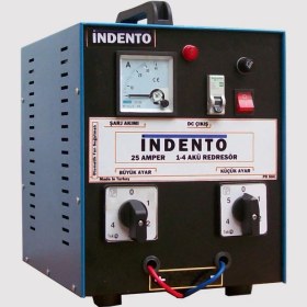 Resim Indento Akü Şarj Cihazı 25 Amper 1-4 Akülük Akü şarj cihazı 48 volt Redresör 