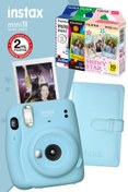 Resim Fujifilm Instax Mini 11 Mavi Fotoğraf Makinesi Ve 10x3 Özel Filmli Hediye Seti 