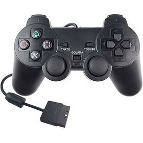 Resim Bosphorusboutique Titreşimli Ps2 Oyun Kontrol Kolu Kablolu Joypad İçin Çift Motorlu Zf Model 