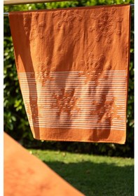 Resim Menderes Home Cotton Collection Bukle Plaj Havlusu Çark Orange 