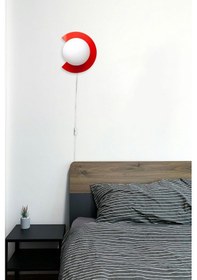 Resim Kesik Aplik Fişli Kırmızı Kırmızı 