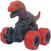 Resim Wovna Sürtmeli Dinazor Arabalar cm - H-20 - T-Rex - Kırmızı 