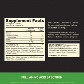 Resim Optimum Superior Amino 2222 160 Tablets 80 servis 