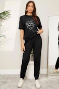 Resim uyguntarz Unisex Woman One Line Baskılı 2'li Eşofman Takımı 