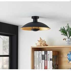 Resim Mylights Modern Spor Retro Rustik Led Apik Avize Armatür Tavan L Siyah 