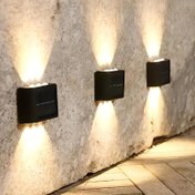 Resim Bahçe Yolu Manzara Balkon Dekorasyon Güneş Duvar Lambası Açık Kolay Kurulum Güneş Işığı Bahçe Giriş Duvar Lambaları 2 Adet Güneş Işıklı Led Işıklar 