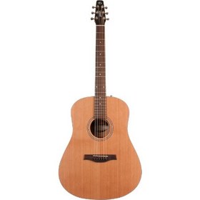 Resim Seagull S6 Original Left QIT Elektro Akustik Gitar (Natural) 