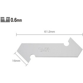 Resim Olfa Pb-800 Maket Bıçağı Yedeği 3Lü 