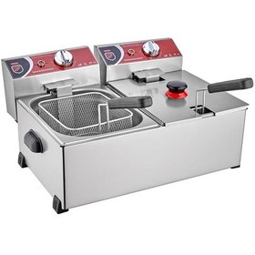 Resim Silverinox Elektrikli Fritöz 8+8 Lt 