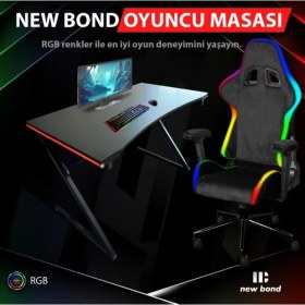 Resim RGB LED'Lİ OYUNCU MASASI 