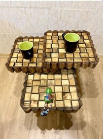 Resim ArtAğaçTasarım Ağaç Zigon Üçlü Set Camsız Kare Paris Serisi 