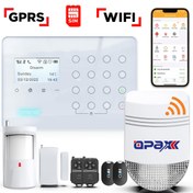 Resim ARD-575+ BGR-09 GPRS\u002FGSM\u002FWIFI KABLOSUZ ALARM PANELİ ve BGR-09 KABLOSUZ SİRENLİ (1 Yıl AHM Ücretsiz) 