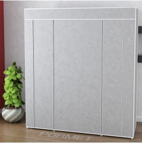 Resim Genel Markalar Güçlendirilmiş Çelik Yapım Çelik Metal Profil Bez Dolap Gri Renk 