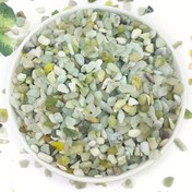 Resim 1LB/450g Kristal Çakıl Yeşil Çakıllar, Doğal Peyzaj Çakılları, Akvaryum Çakıl Dekoratif Cilalı Taş Bitkiler için Uygun Ev Dekorasyonu Kendin Yap Balık Tankları Vazo Doldurucu 