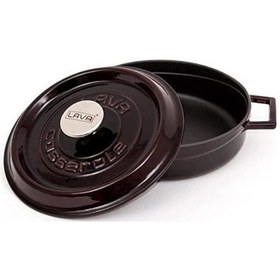 Resim Metal Premium Serisi - Döküm Çok Amaçlı Tencere, Yuvarlak, 24 Cm, Majolik Mor 