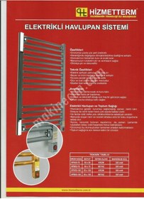 Resim Hizmetterm Elektrikli Havlupan 50x110 Krom 350 Watt 55c Termostatlı 