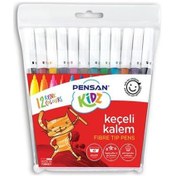 Resim Pensan Keçeli Boya Kalemi Kidz 12 Renk 99060 