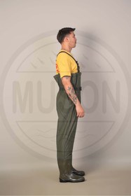 Resim Muson Su Geçirmez Çizme – Tulum Model, Gizli Cep, Diz Koruma & Su Girişini Önleyen Bel Kemeri 