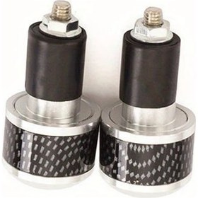 Resim Hightower 22mm Evrensel Motosiklet Gidon Ucu Tıkacı Gümüş Honda Yamaha Suzuki Kawasaki 