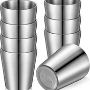 Resim 5 adet Paslanmaz Çelik İzoleli Bardak 10oz 300ml Çift Katmanlı Vakumlu Metal Bardak, Sıcak ve Soğuk İçecekler için Uygun, Kamp, Ofis, Parti, BBQ - Bulaşık Makinesinde Yıkanabilir, Yığılabilir, Dayanıklı ve Yüksek Kaliteli 