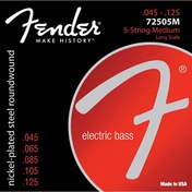 Resim Fender 7250 Nickel Plated Steel Long Scale 7250-5M .045-.125 Bas Gitar Teli 