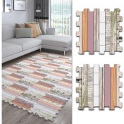 Resim Dijital Baskılı Parke Desenli Mutfak-Oturma Odası-Salon Halısı/Yapboz Halı/Puzzle Halı/ Japon Halı 
