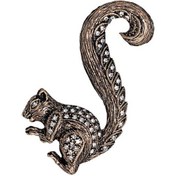 Resim Sincap Swarovski Taşlı Elmas Montür Yaka İğnesi Broş 