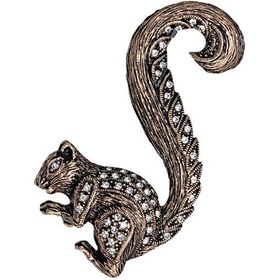 Resim Sincap Swarovski Taşlı Elmas Montür Yaka İğnesi Broş 
