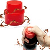 Resim 1/2 adet yeniden kullanılabilir soda kutusu kapağı - karbonatlı içecekler, spor şişeleri vb. için hava geçirmez ve sızdırmaz kapaklar olarak kullanılır, dayanıklı plastikten yapılmış olup kolay çekme tasarımı ile evrensel kapaklar 