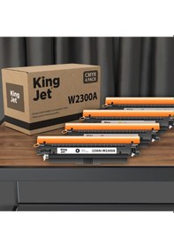 Resim Kingjet Hp Color Laserjet Pro Mfp 4303dw Uyumlu Standart Kapasiteli Çipli Uyumlu Toner W2300a 