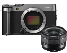 Resim Fujifilm X-A7 Antrasit + XC 15-45mm Kit 