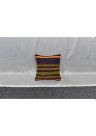 Resim Zehra Abla Halı Yeni El Dokuma Dekoratif Kilim Kırlent Yastık Kılıfı 6230 
